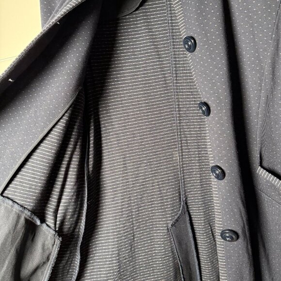 NWOT CABI Carriage Jacket #5658 Navy Blue Long Overcoat Women’s Large - Picture 9 of 13